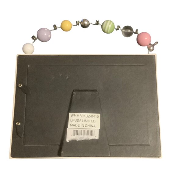 Sandra Magsamen Little Miracle 3" X 5" Pink Photo Frame With Beaded Handle - Picture 3 of 5